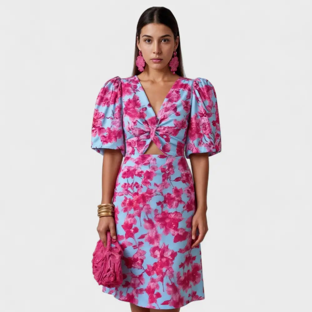 Alicia – Vestido Estilo Tropical Vibrante