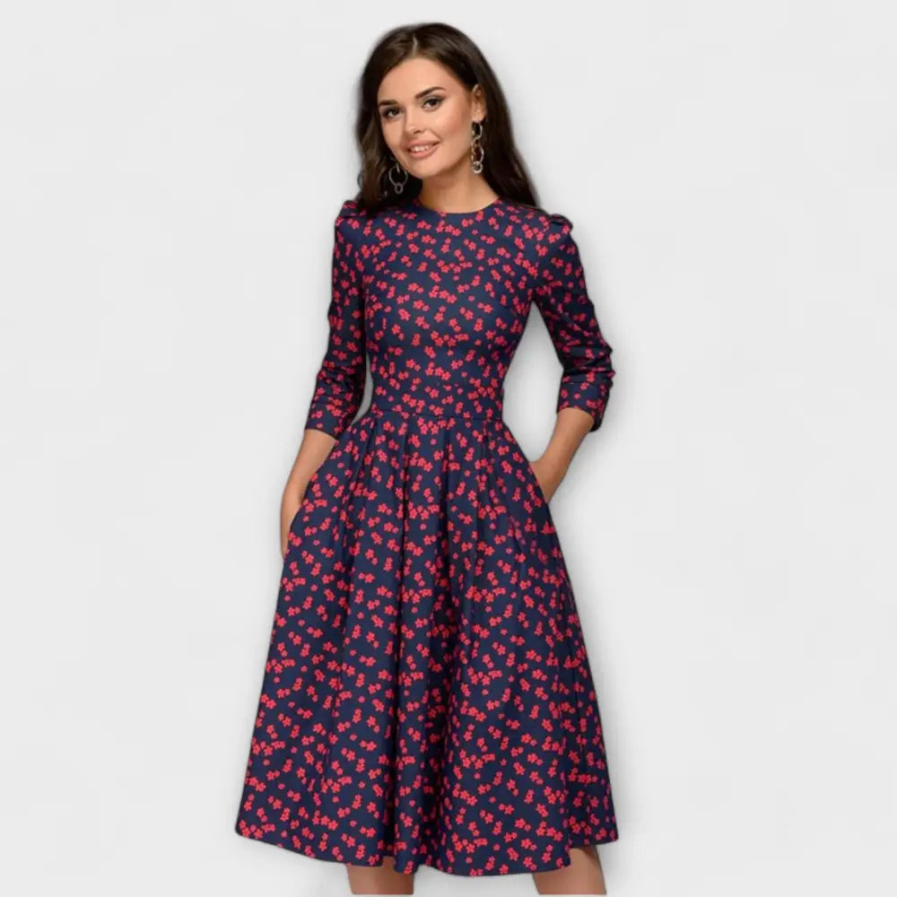Ángela – Vestido Toque Retro Irresistible