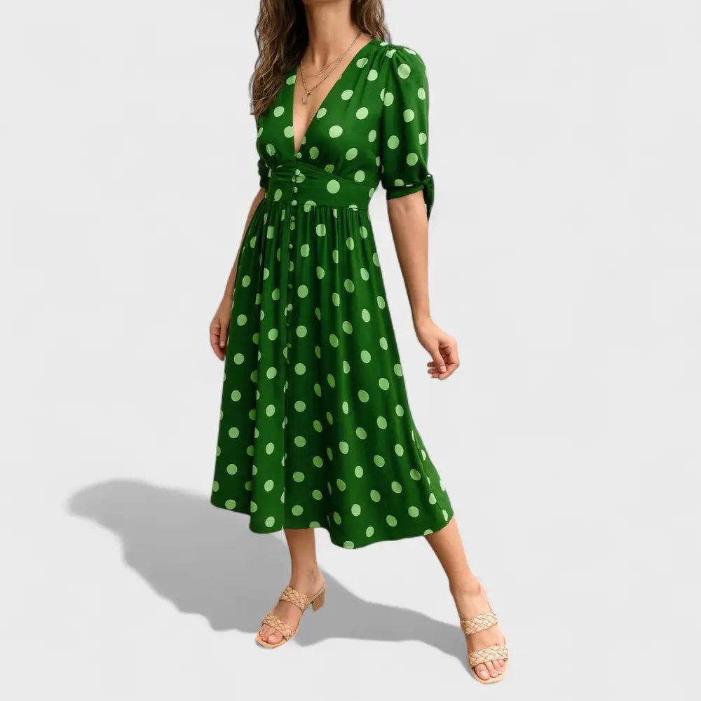 Clara – Vestido Encanto de Lunares