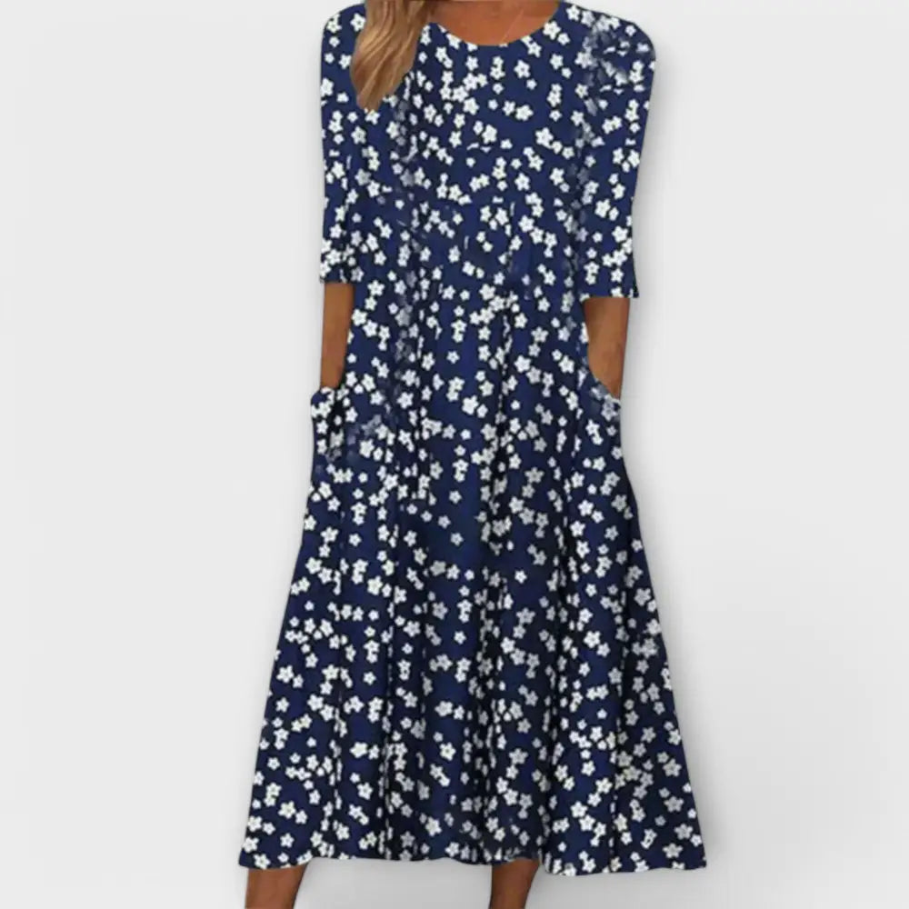 Claudia – Vestido Belleza Floral Atemporal