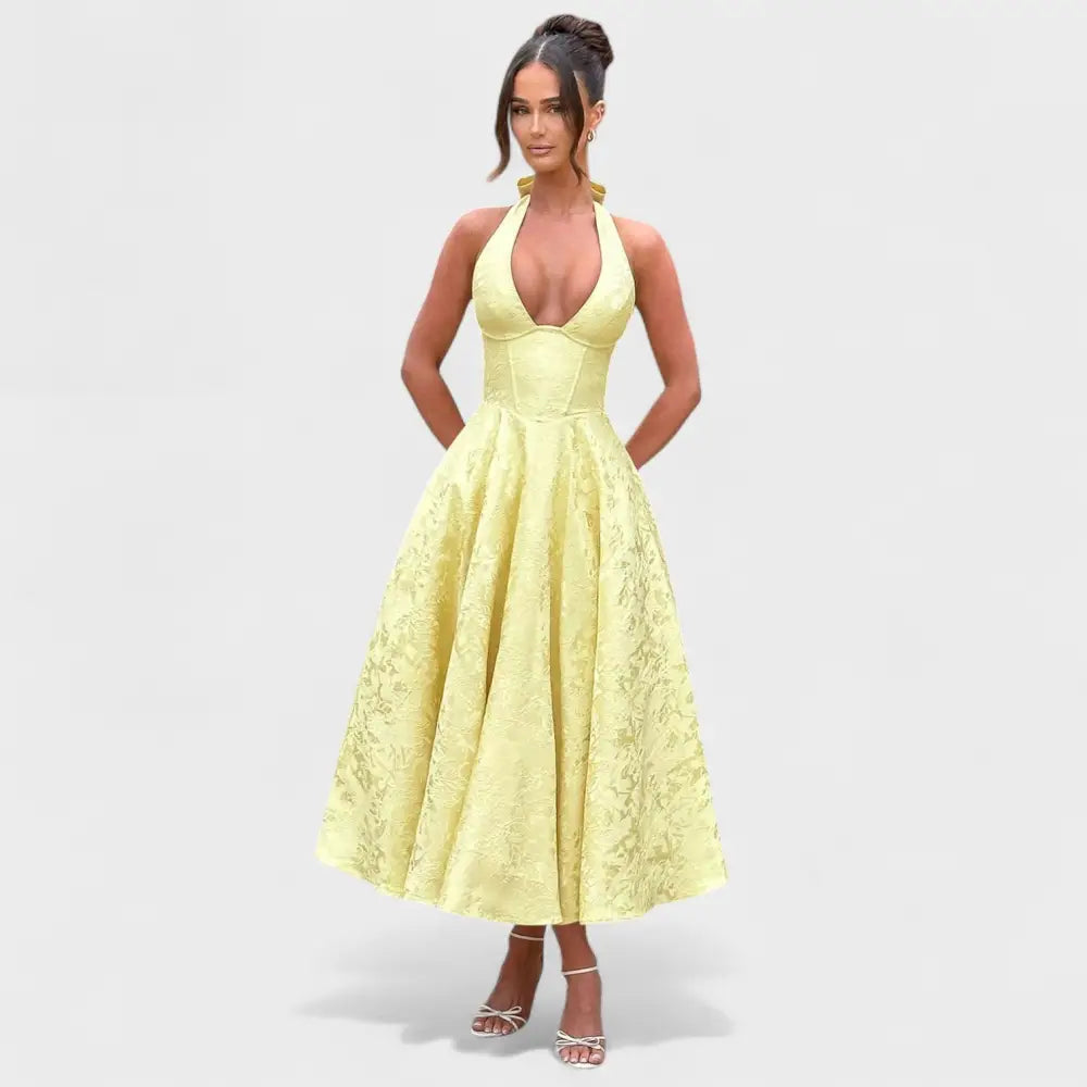 Claudia – Vestido Encanto Floral con Toque Romántico