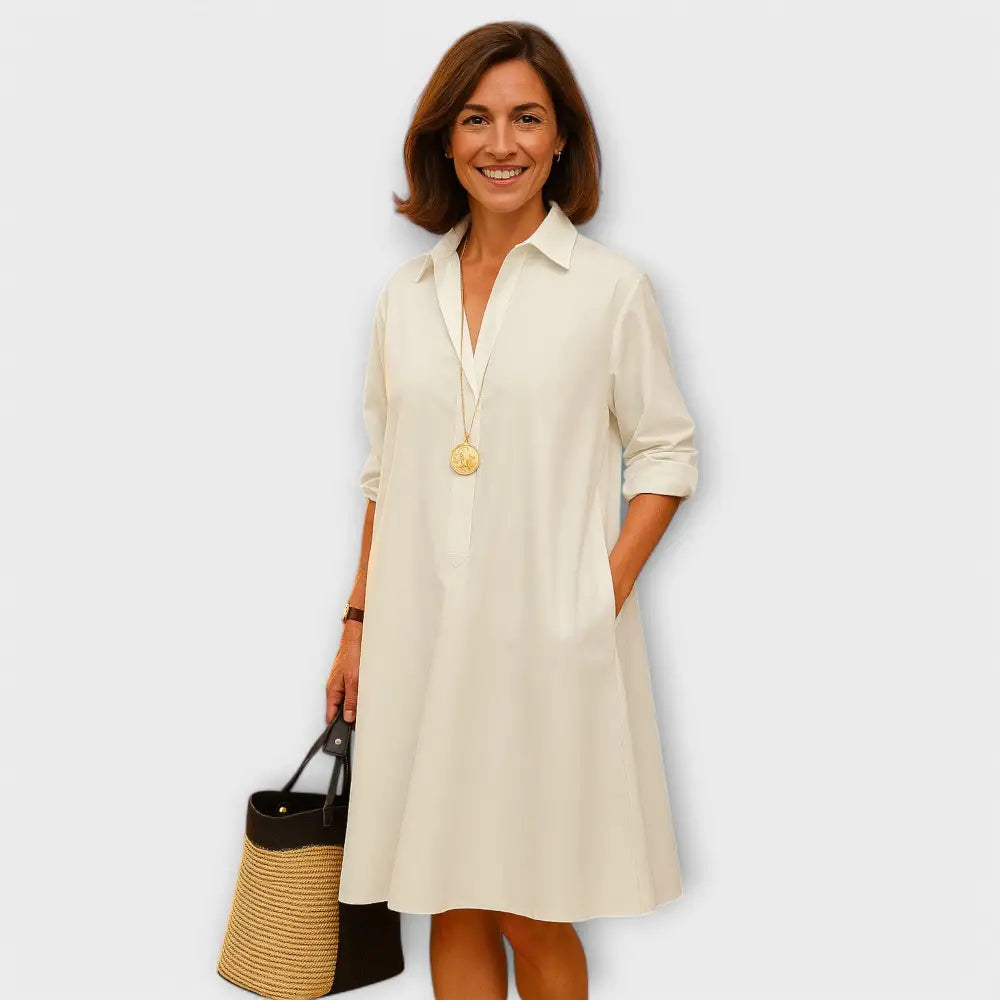 Elena – Vestido Elegancia y Comodidad Atemporal