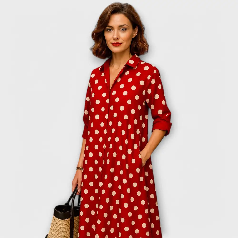 Elena – Vestido Elegancia y Comodidad Atemporal