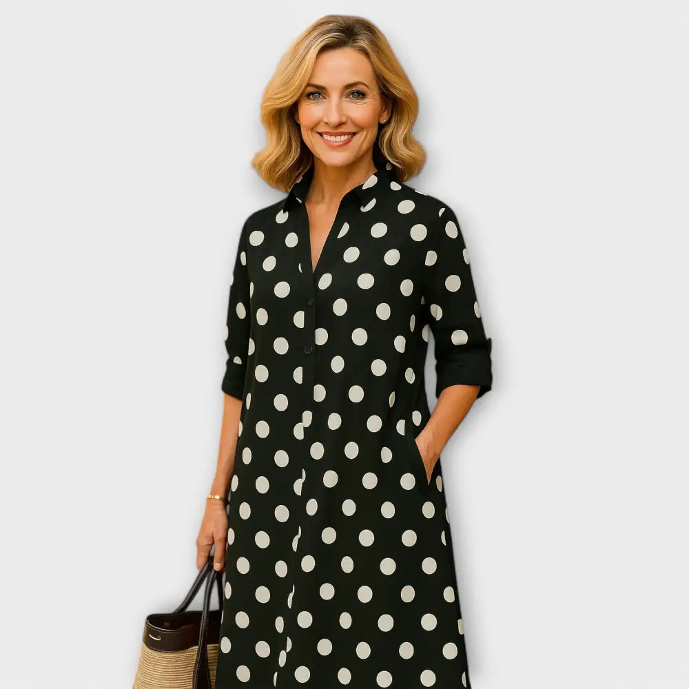 Elena – Vestido Elegancia y Comodidad Atemporal