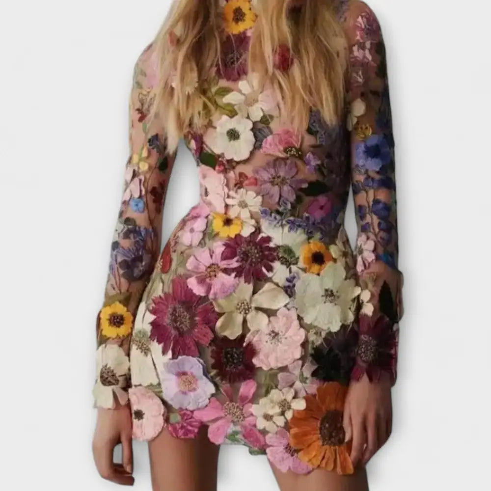 Elena – Vestido Encanto Floral Atemporal