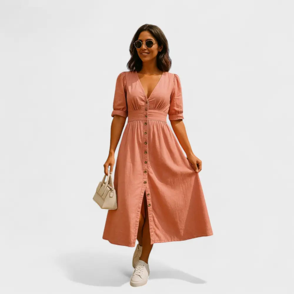 Isabel – Vestido Chic de Denim Elegante