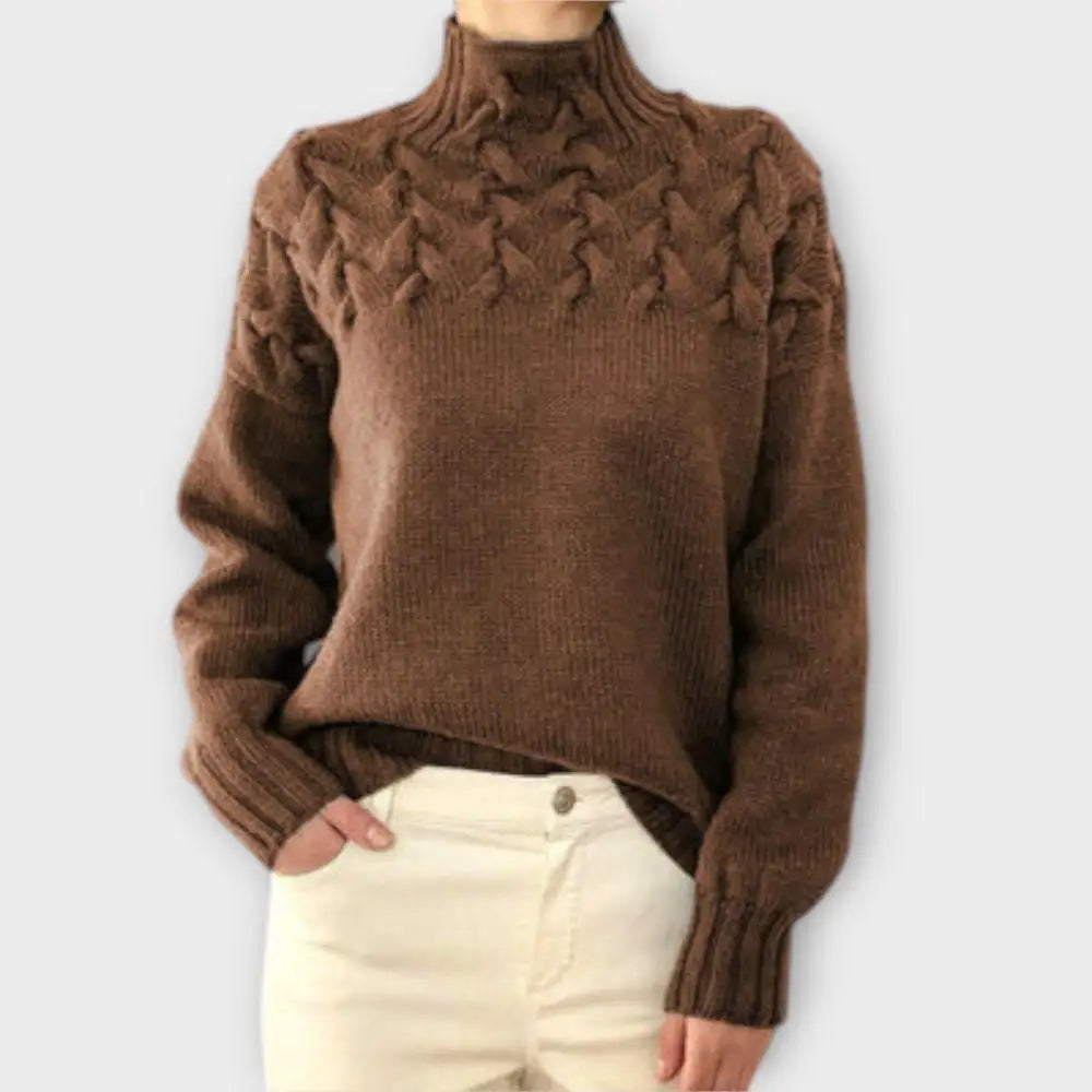 María – Suéter Textura Única y Estilo Chic