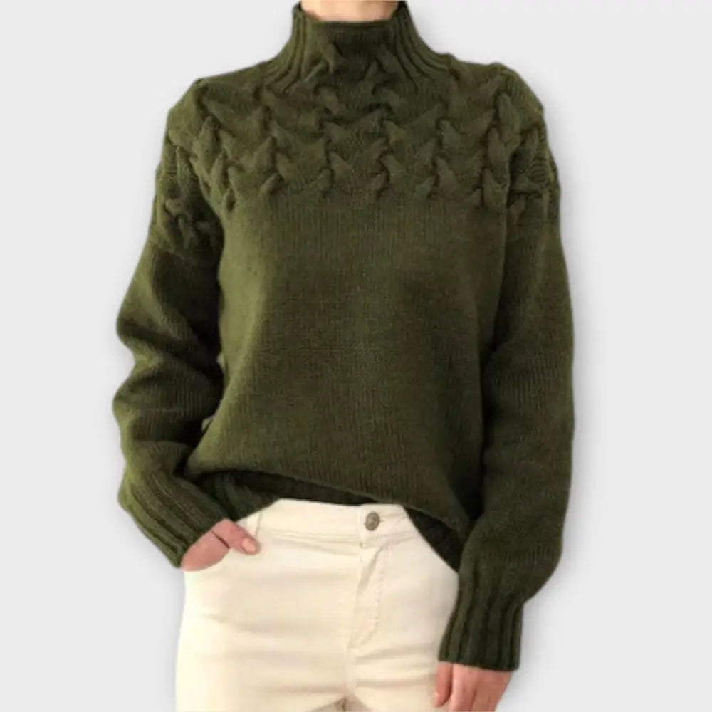 María – Suéter Textura Única y Estilo Chic