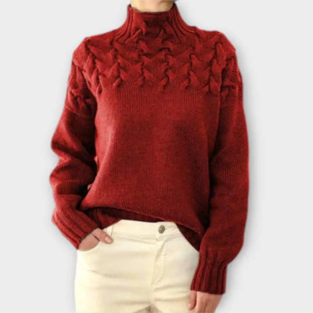 María – Suéter Textura Única y Estilo Chic