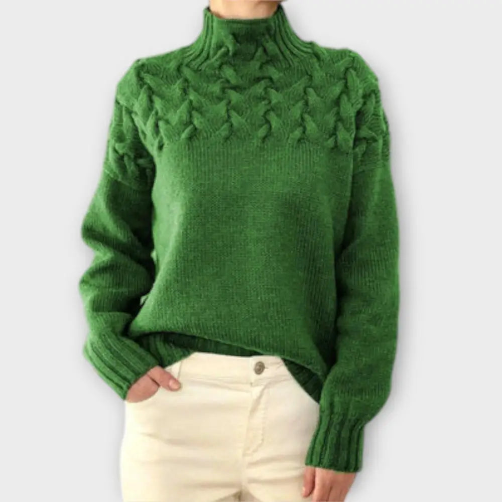 María – Suéter Textura Única y Estilo Chic