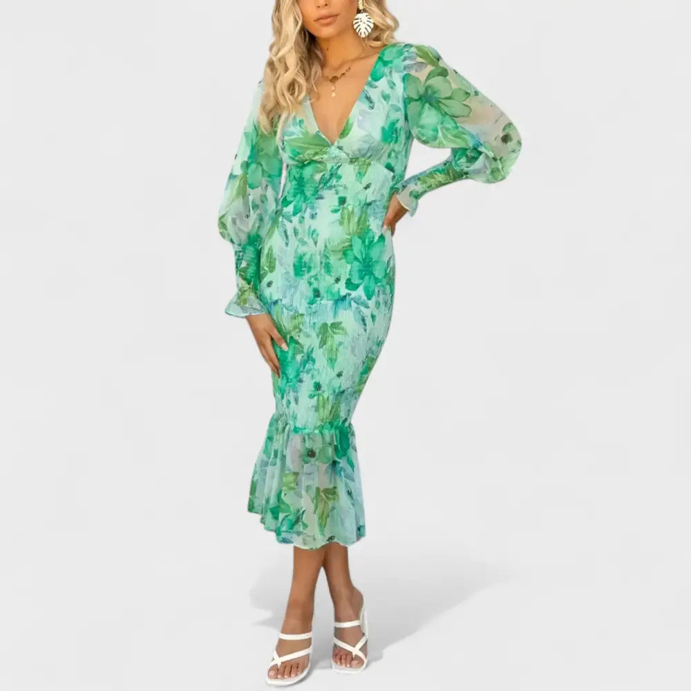 María – Vestido Encanto Floral Atemporal