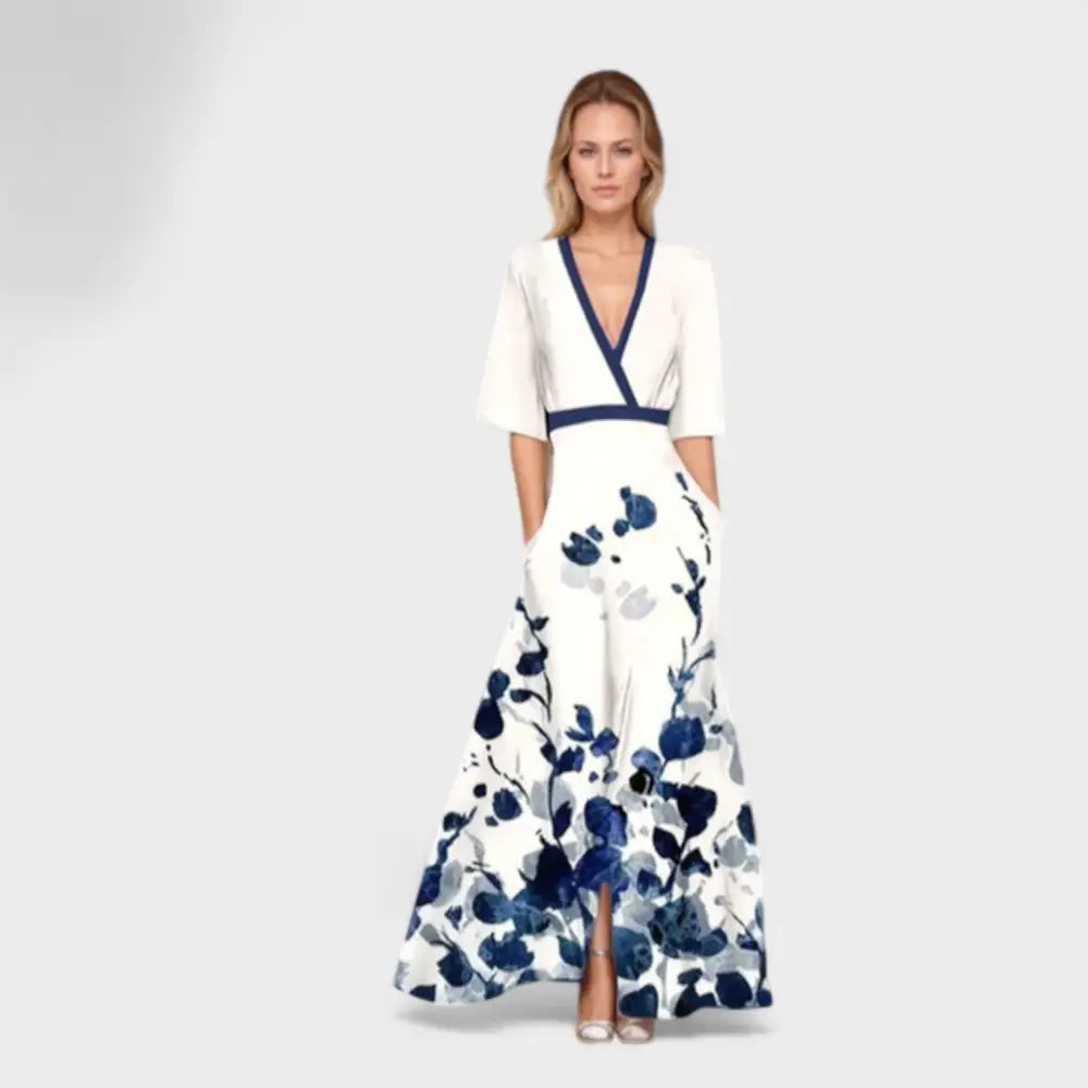 Marina – Vestido Elegancia Floral Atemporal
