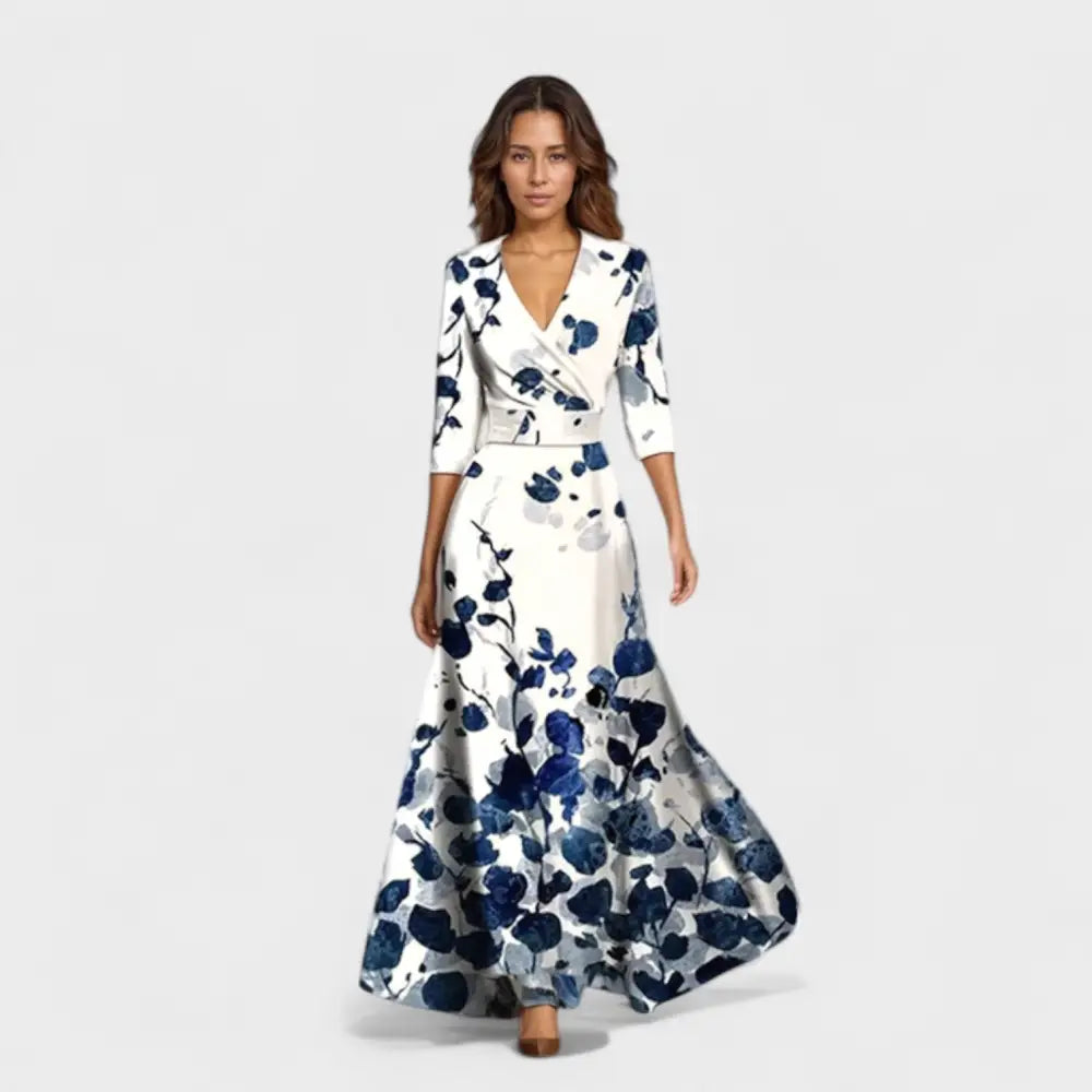 Marina – Vestido Elegancia Floral Atemporal