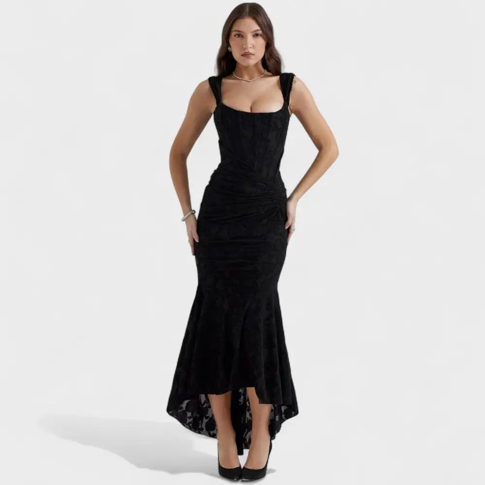 Rocío – Vestido Brillo de Estilo Elegante