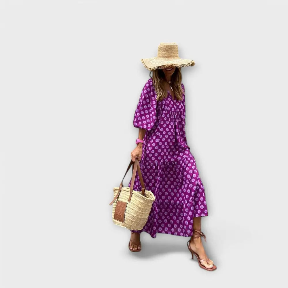 Valentina – Vestido Luz Geométrica Radiante