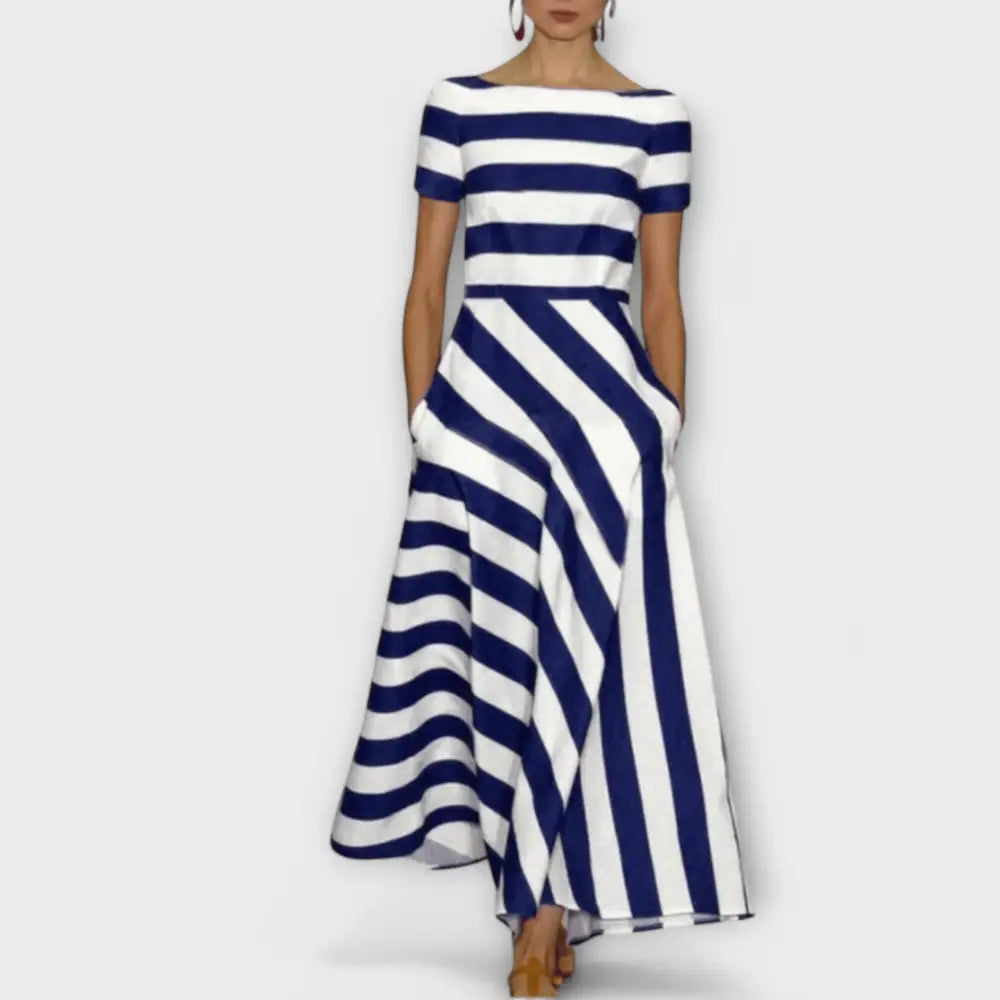 Valentina – Vestido Rayas Chic y Confortable