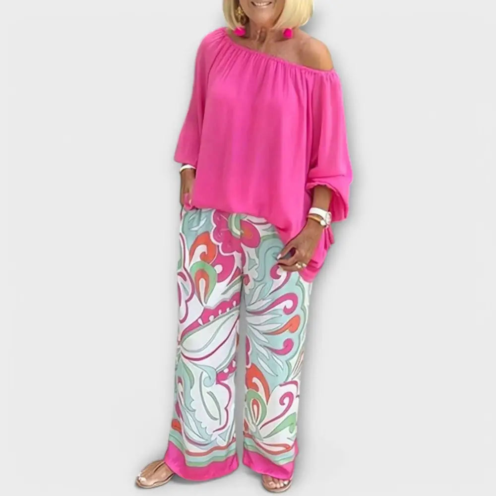 Yesenia – Conjunto de Dos Piezas Elegante para un Look Fresco